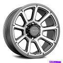 ホイール　4本セット ビジョン353タービンホイール18x9（12、5x150、110.2）4のガンメタルリムセット Vision 353 TURBINE Wheels 18x9 (12, 5x150, 110.2) Gunmetal Rims Set of 4