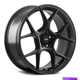 ホイール　4本セット Konig Diverge Wheels 18x8（42、5x108、73.1）4のブラックリムセット Konig DIVERGE Wheels 18x8 (42, 5x108, 73.1) Black Rims Set of 4