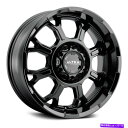 ホイール 4本セット ウルトラ124BKコマンダーホイール17x9（12 8x170 125.2）4のブラックリムセット Ultra 124BK COMMANDER Wheels 17x9 (12, 8x170, 125.2) Black Rims Set of 4