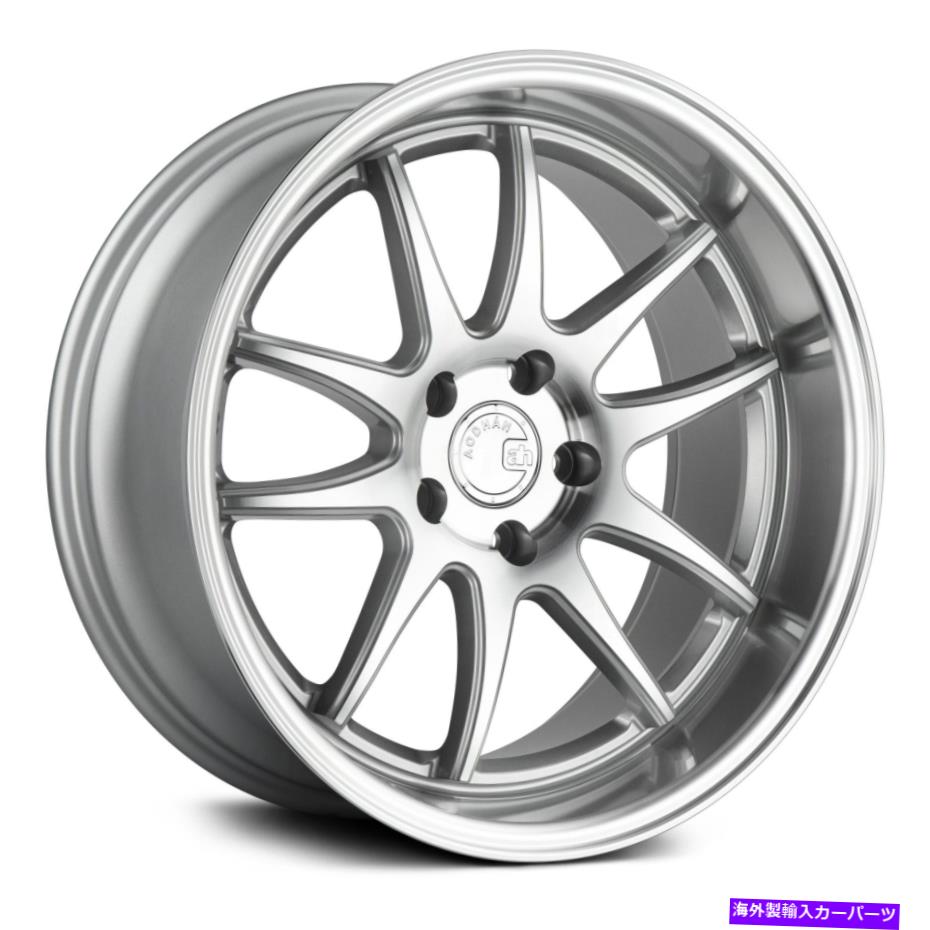 ホイール　4本セット aodhan ds02ホイール18x9.5（30、5x114.3、73.1）4のシルバーリムセット Aodhan DS02 Wheels 18x9.5 (30, 5x114.3, 73.1) Silver Rims Set of 4