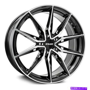 ホイール　4本セット カロンサイファーホイール18x8（35、5x114.3、73）4のブラックリムセット Kalon Cypher Wheels 18x8 (35, 5x114.3, 73) Black Rims Set of 4