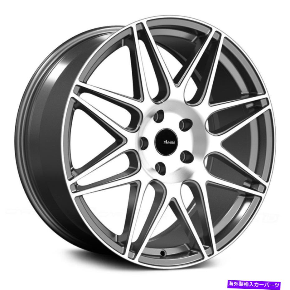ホイール　4本セット Advanti Racing Classe Wheels 18x9（45、5x100、73.1）4のガンメタルリムセット Advanti Racing CLASSE Wheels 18x9 (45, 5x100, 73.1) Gunmetal Rims Set of 4