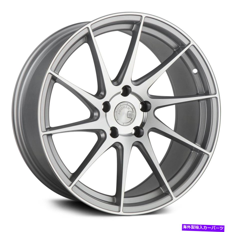 ホイール　4本セット Aodhan AH09ホイール18x8.5（35、5x100、73.1）4のシルバーリムセット Aodhan AH0..