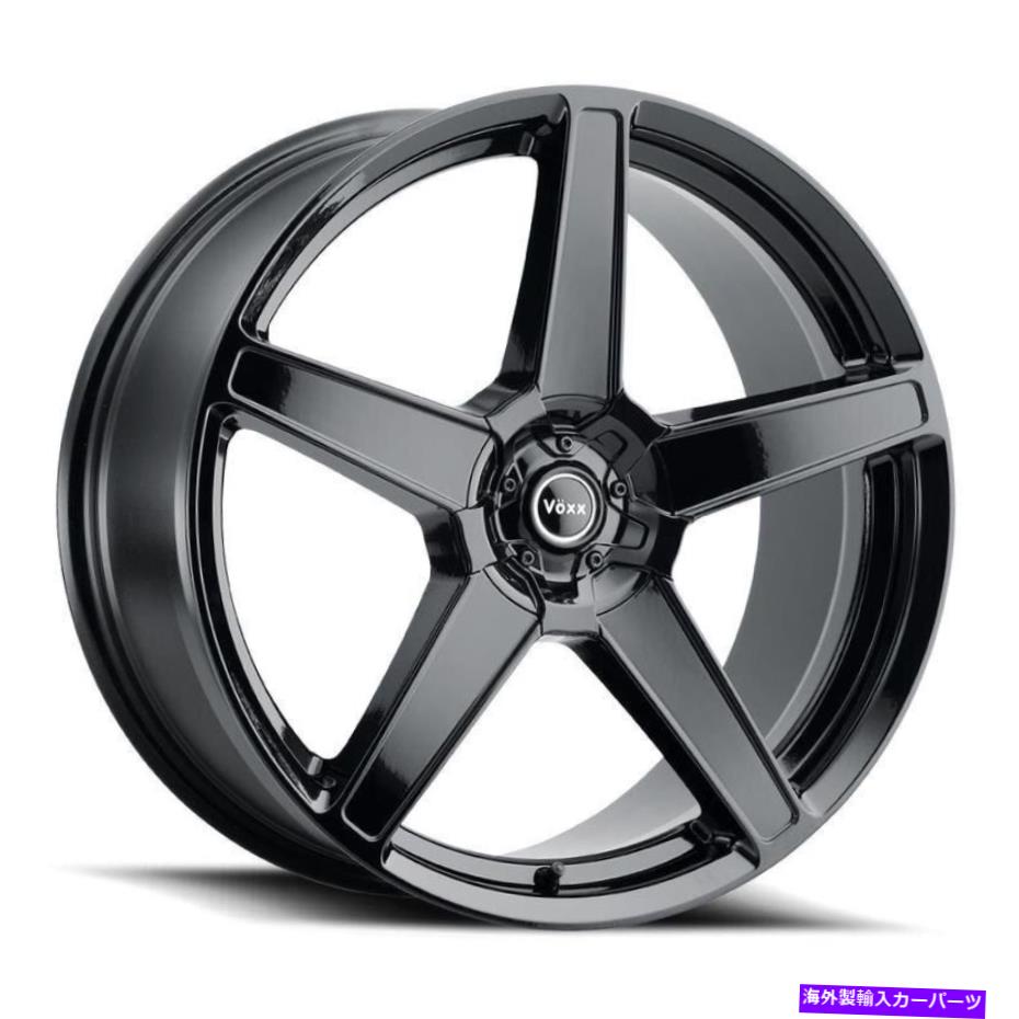 ホイール　4本セット Voxx Mg5ホイール18x8（40、5x120.65、72.56）4のブラックリムセット Voxx MG5 Wheels 18x8 (40, 5x120.65, 72.56) Black Rims Set of 4