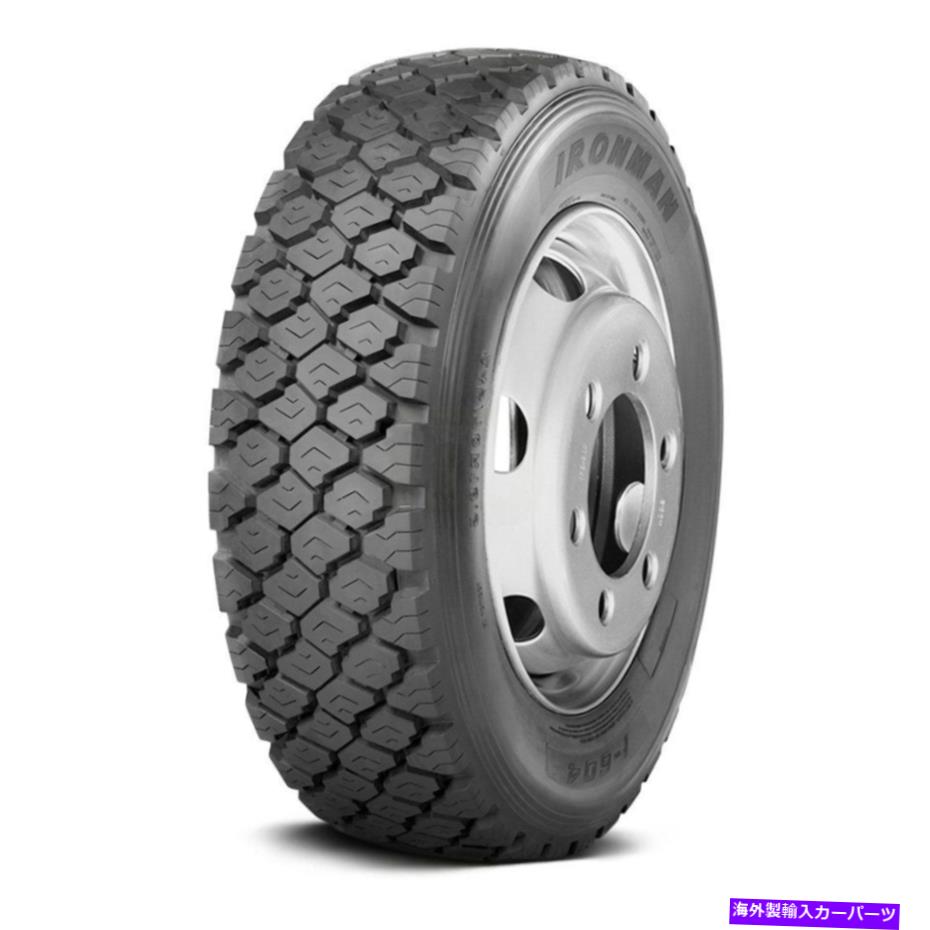 ۥ롡4ܥå 4ĤΥ225 / 70R19.5 L I-604륷 /ޡHDˤΥޥ󥻥å Ironman Set of 4 Tires 225/70R19.5 L I-604 All Season / Commercial (HD)