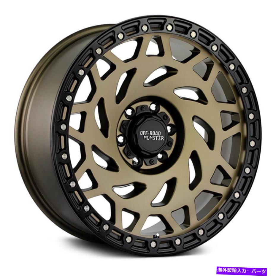 ホイール　4本セット オフロードモンスターM50ホイール17x9（0、6x135、87.1）4のブロンズリムセット Off-Road Monster M50 Wheels 17x9 (0, 6x135, 87.1) Bronze Rims Set of 4