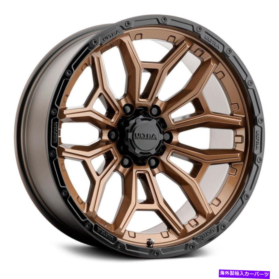 ホイール　4本セット Ultra 126bz Warmonger 6ホイール17x9（18、6x139.7、106.1）ブロンズリムセット4 Ultra 126BZ WARMONGER 6 Wheels 17x9 (18, 6x139.7, 106.1) Bronze Rims Set of 4