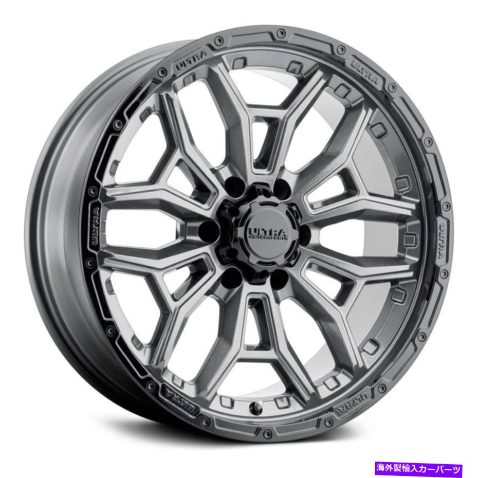 ホイール　4本セット Ultra 126gn Warmonger 6ホイール17x9（18、6x139.7）4の無煙炭リムセット Ultra 126GN WARMONGER 6 Wheels 17x9 (18, 6x139.7) Anthracite Rims Set of 4