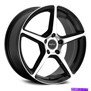 ホイール　4本セット Motiv 433MBブレードホイール18x7.5（40、5x120.65、74.1）4のブラックリムセット Motiv 433MB BLADE Wheels 18x7.5 (40, 5x120.65, 74.1) Black Rims Set of 4