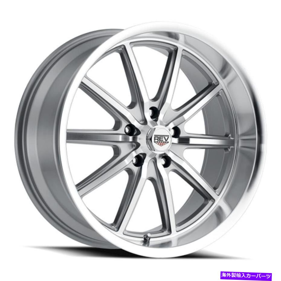 ۥ롡4ܥå Rev 110ۥ18x805x120.6572.74ΥСॻå REV 110 Wheels 18x8 (0, 5x120.65, 72.7) Silver Rims Set of 4