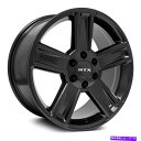 ホイール 4本セット RTX氷河ホイール17x8(15、5x139.7、78.1)4のブラックリムセット RTX Glacier Wheels 17x8 (15...