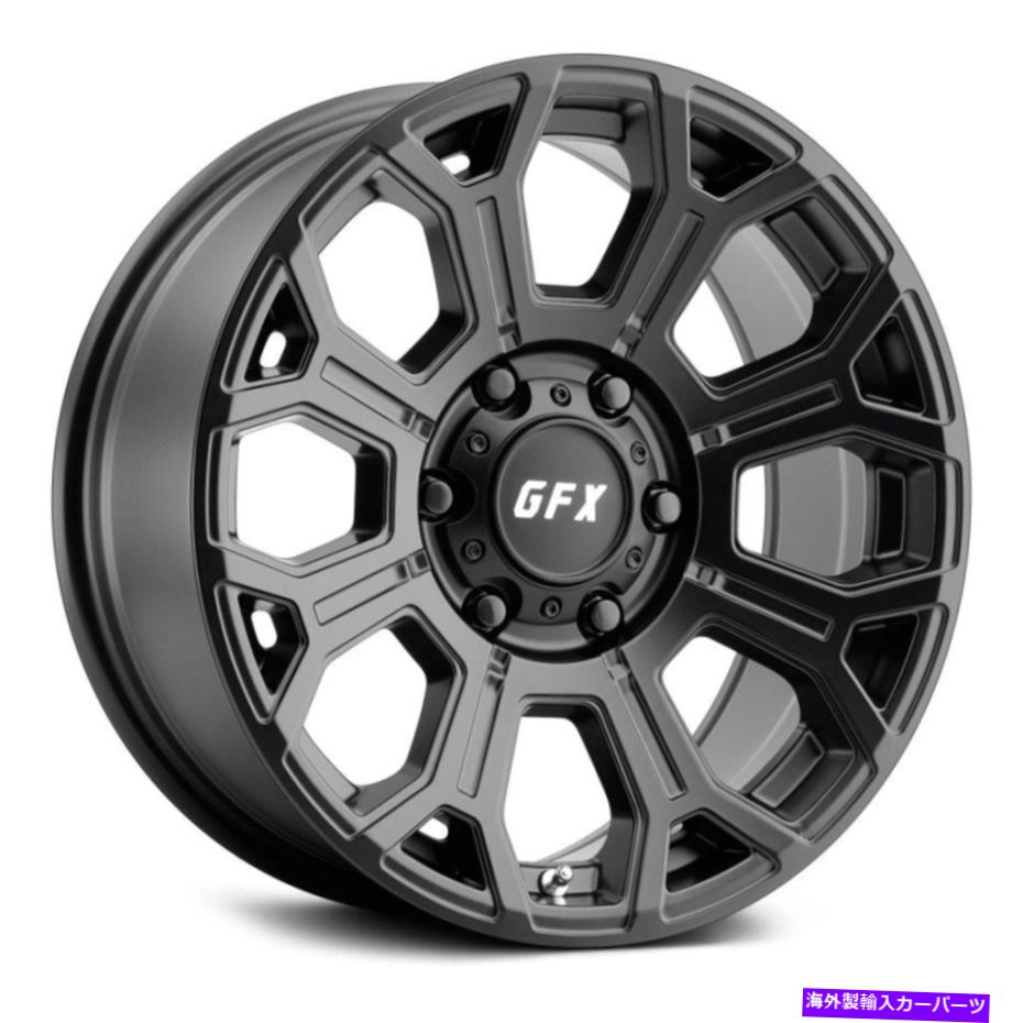 ホイール　4本セット G-FX TR19ホイール16x8.5（0、6x139.7、106.2）4のブラックリムセット G-FX TR19 Wheels 16x8.5 (0, 6x139.7, 106.2) Black Rims Set of 4 1