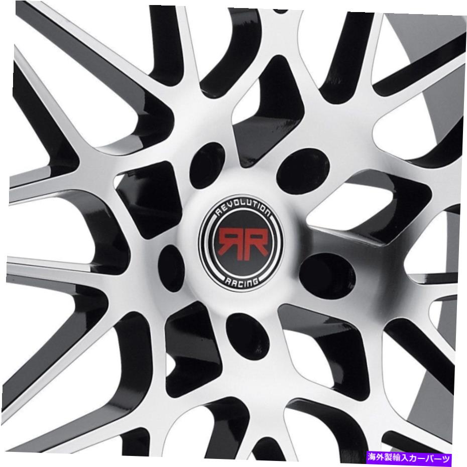ホイール　4本セット Revolution Racing RR11ホイール18x8（40、5x114.3、73.1）4のブラックリムセット Revolution Racing RR11 Wheels 18x8 (40, 5x114.3, 73.1) Black Rims Set of 4【並行輸入品】 3