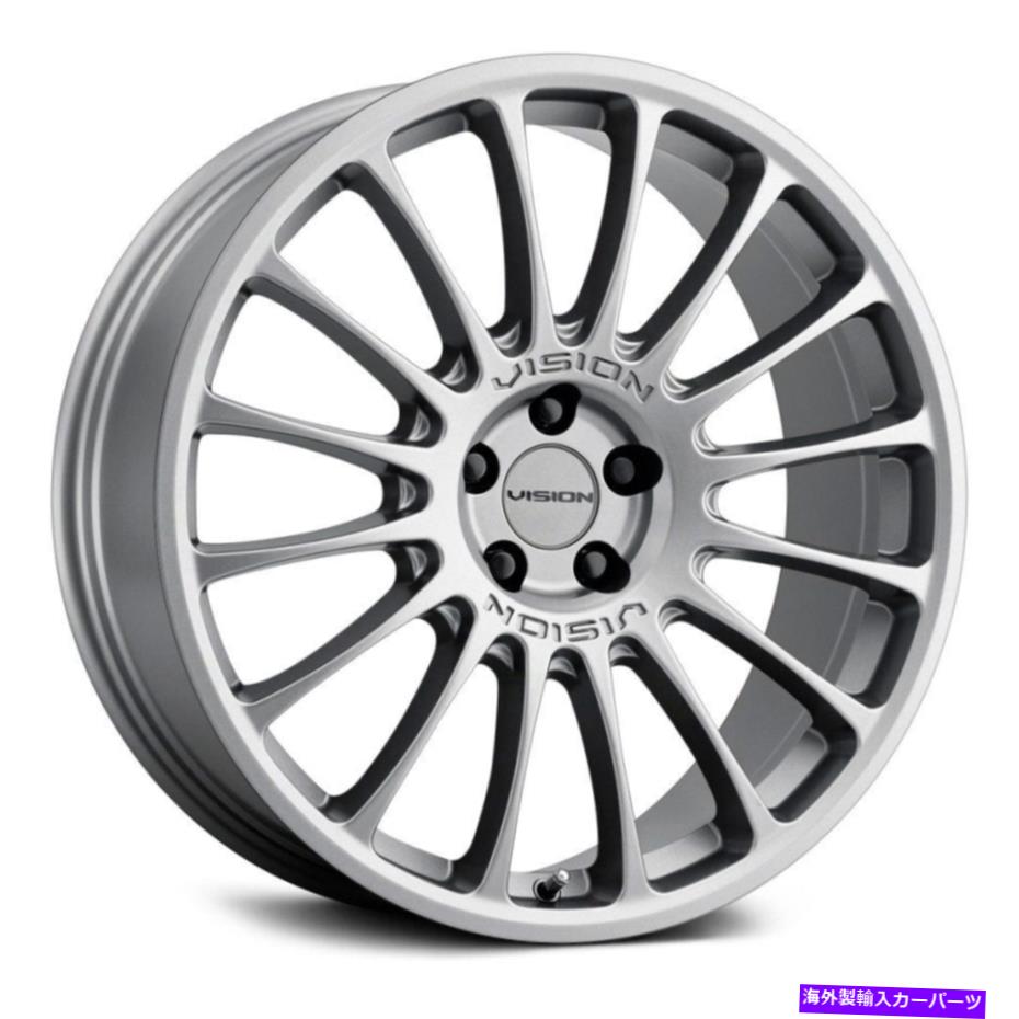 ホイール　4本セット ビジョン477モナコホイール17x8（38、5x114.3、73.1）4のグラファイトリムセット Vision 477 MONACO Wheels 17x8 (38, 5x114.3, 73.1) Graphite Rims Set of 4