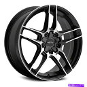 ホイール 4本セット Motiv 434MBマティックホイール17x7.5(40、5x110、73.1)4のブラックリムセット Motiv 434MB MATIC Wheels 17x7.5 (40, 5x110, 73.1) Black Rims Set of 4(2)