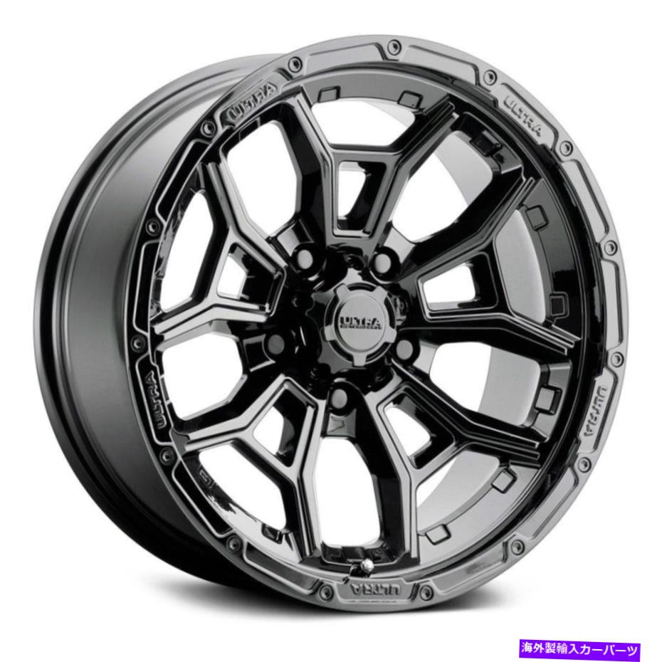 ۥ롡4ܥå Ultra 125bk Warmonger 5ۥ17x8355x114.372.624Υ֥åॻå Ultra 125BK WARMONGER 5 Wheels 17x8 (35, 5x114.3, 72.62) Black Rims Set of 4