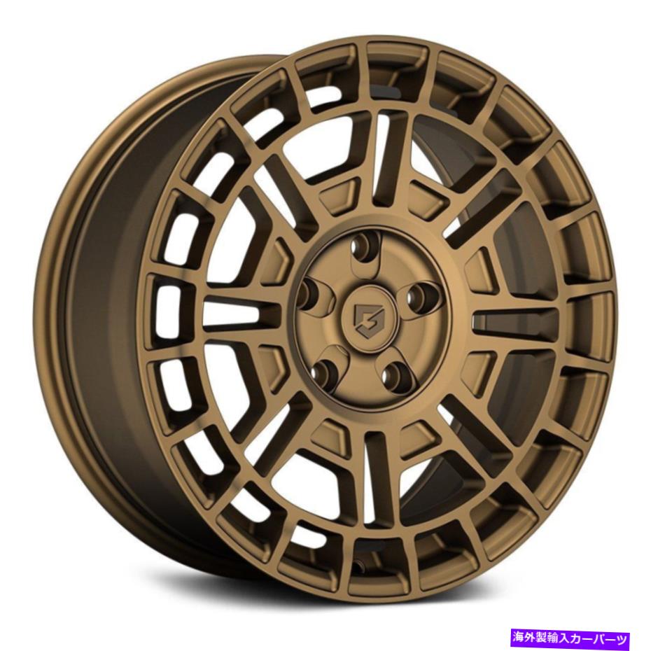 ホイール　4本セット ギアアロイ767bzホイール17x8（35、5x127、73.1）4のブロンズリムセット Gear Alloy 767BZ Wheels 17x8 (35, 5x127, 73.1) Bronze Rims Set of 4