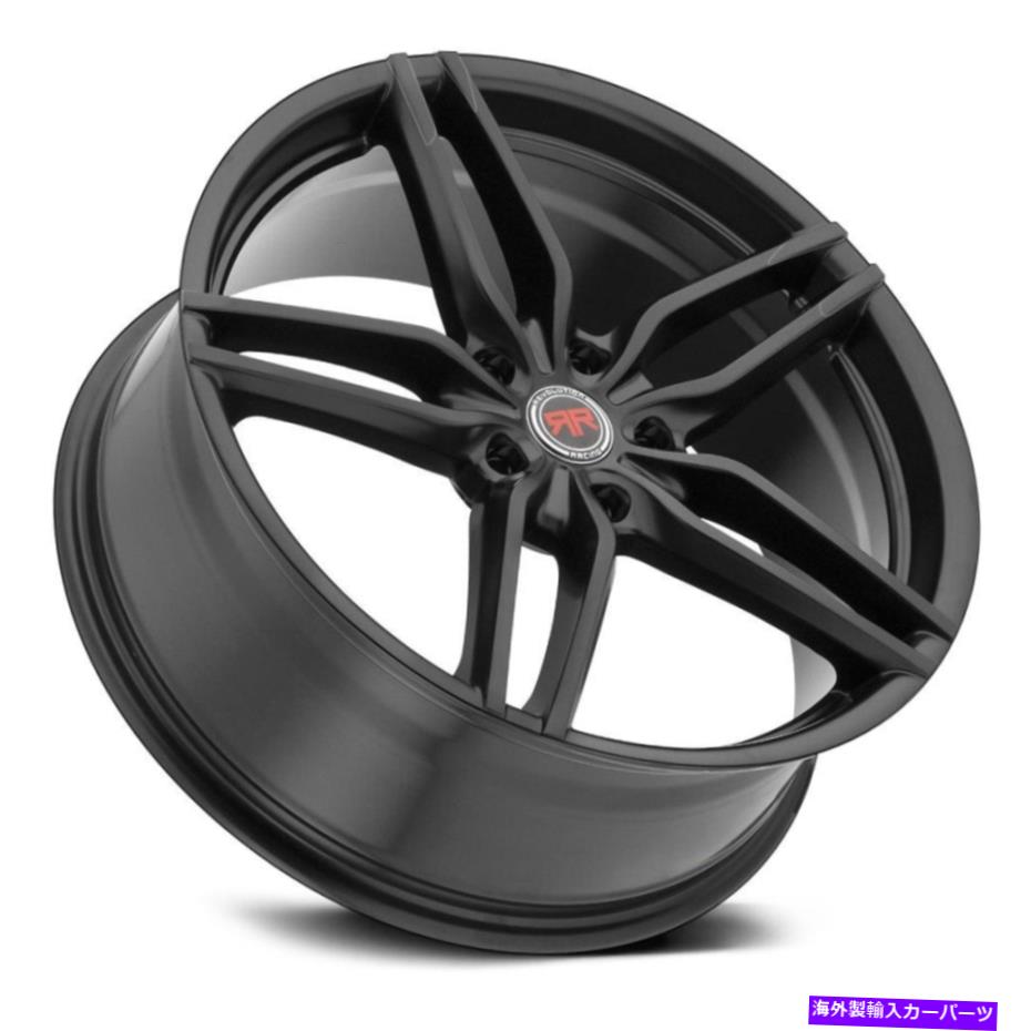 ホイール　4本セット Revolution Racing RR14ホイール17x7（40、5x114.3、73.1）4のブラックリムセット Revolution Racing RR14 Wheels 17x7 (40, 5x114.3, 73.1) Black Rims Set of 4 2