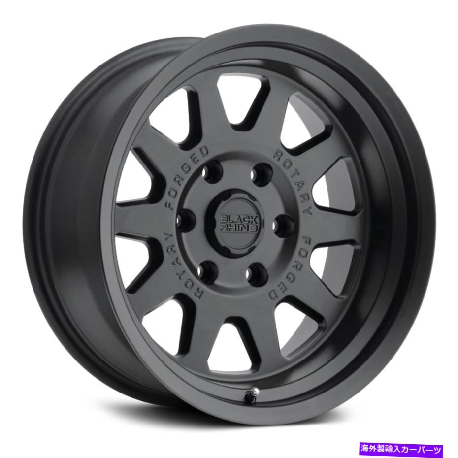 ホイール　4本セット ブラックサイスタジアムホイール16x8（45、5x160、65.07）4のブラックリムセット Black Rhino Stadium Wheels 16x8 (45, 5x160, 65.07) Black Rims Set of 4(2)