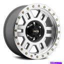 ホイール 4本セット ビジョン398マンクスホイール18x9(18、6x139.7、106.2)4の機械加工リムセット Vision 398 MANX Wheels 18x9 (18, 6x139.7, 106.2) Machined Rims Set of 4
