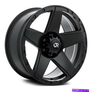 ホイール　4本セット rtx outlawホイール17x8（15、6x120.65、67.1）4のブラックリムセット RTX OUTLAW Wheels 17x8 (15, 6x120.65, 67.1) Black Rims Set of 4