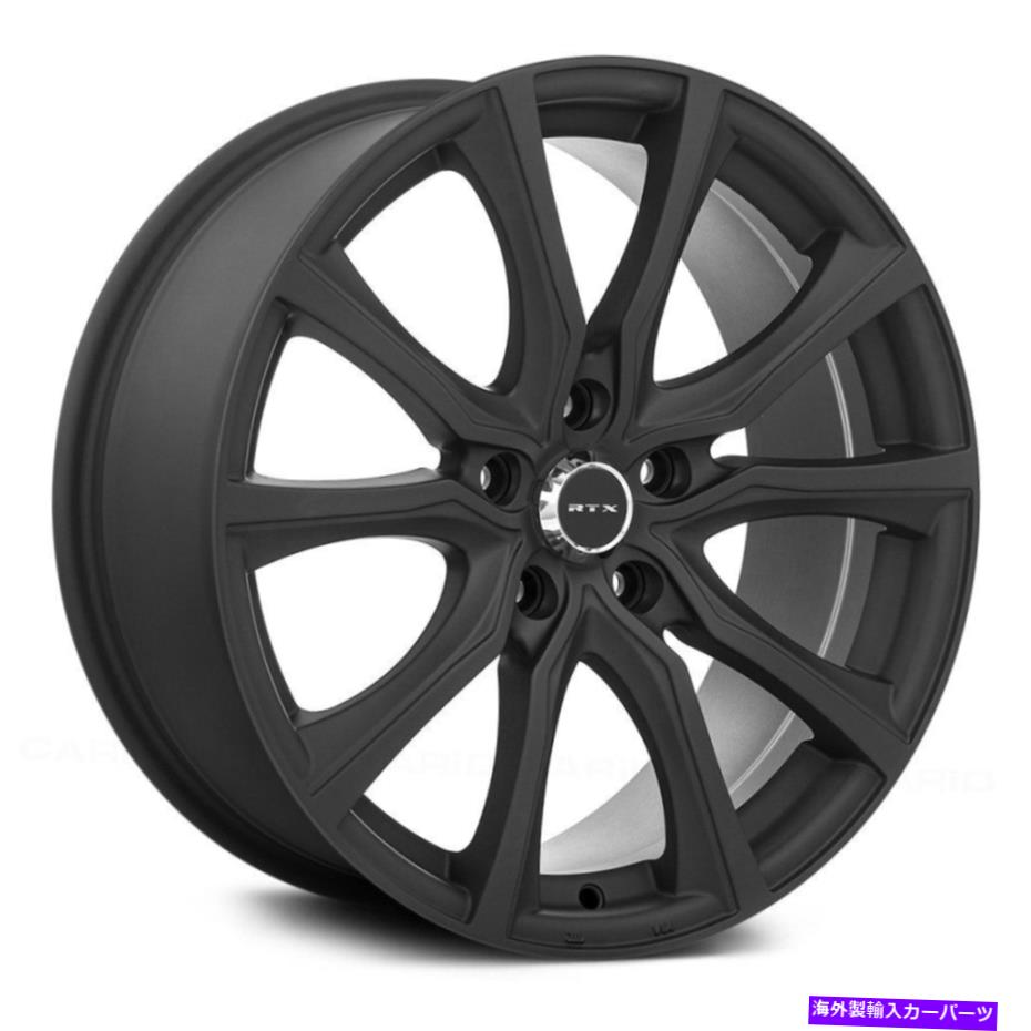 ホイール　4本セット RTX輪郭ホイール17x7.5（40、5x108、63.4）4のブラックリムセット RTX Contour Wheels 17x7.5 (40, 5x108, 63.4) Black Rims Set of 4(2)