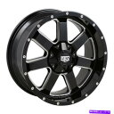 ホイール 4本セット Rev 885ホイール20x9(-12、5x127、87)4のブラックリムセット REV 885 Wheels 20x9 (-12, 5x...