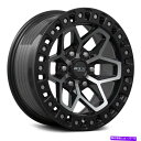 ホイール 4本セット rtx zionホイール17x9(-15、5x127、71.5)4のブラックリムセット RTX ZION Wheels 17x9 (-15...
