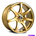 ホイール 4本セット RTXインクホイール17x7.5(42、5x114.3、73.1)4のゴールドリムセット RTX INK Wheels 17x7.5 (4...