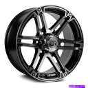 ホイール 4本セット RTXスレートホイール17x8(25、6x139.7、106.1)4のブラックリムセット RTX SLATE Wheels 17x8 (2...