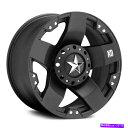ホイール 4本セット XDシリーズXD775ロックスターホイール17x8(10、5x120.65、72.56)4のブラックリムセット XD Series XD7...