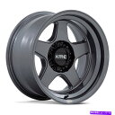 ホイール 4本セット KMC KM728ロボホイール17x8.5(-10、5x127、71.5)4の無煙炭リムセット KMC KM728 LOBO Wheels 17x8.5 (-10, 5x127, 71.5) Anthracite Rims Set of 4(2)