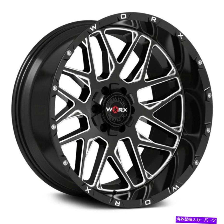 ホイール　4本セット Worx 819bmホイール20x9（0、5x139.7、78.1）4のブラッ