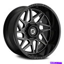 ホイール 4本セット ギアアロイ761bm比率20x10(-19、8x170、125.2)4のブラックリムセット Gear Alloy 761BM RATIO Wheels 20x10 (-19, 8x170, 125.2) Black Rims Set of 4(2)