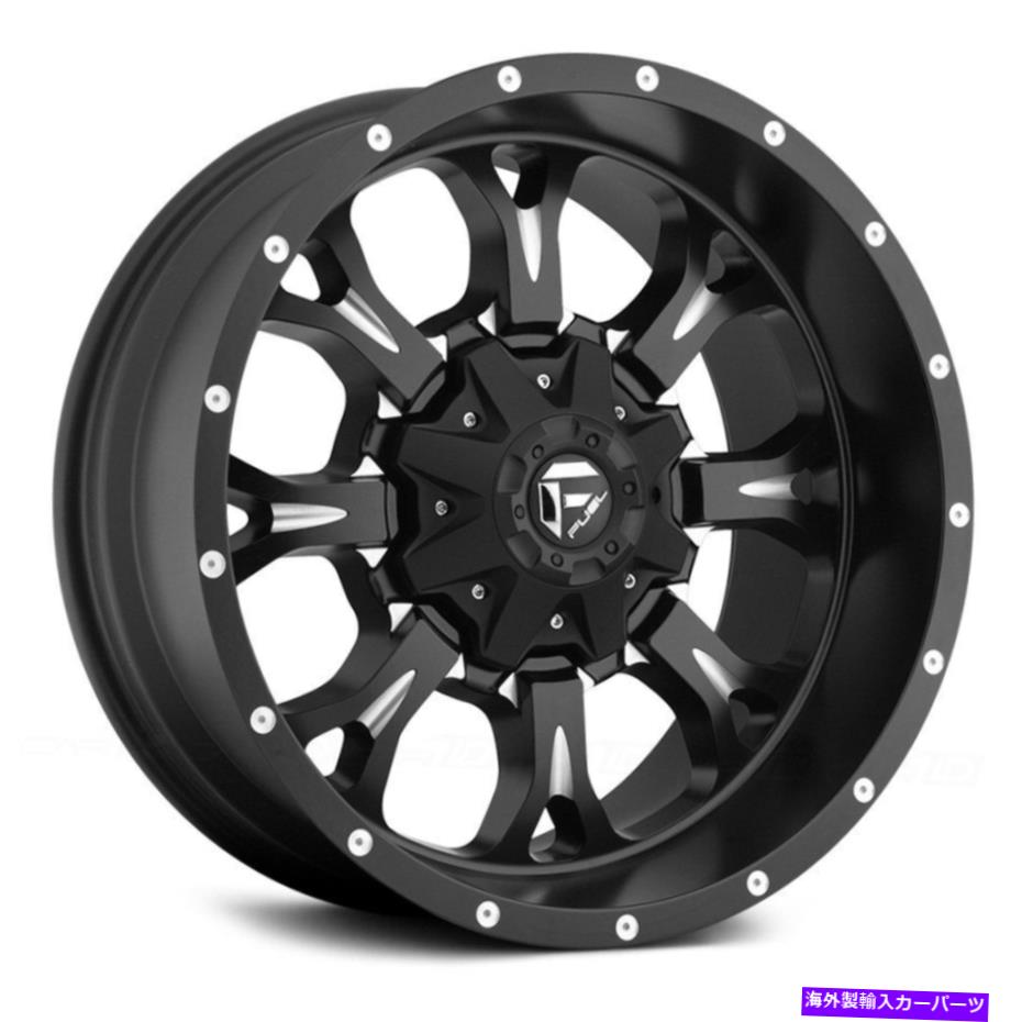 ホイール　4本セット Fuel D517 Krank 1PCホイール17x9（-12、5x139.7、87.1）4のブラックリムセット Fuel D517 KRANK 1PC Wheels 17x9 (-12, 5x139.7, 87.1) Black Rims Set of 4