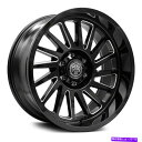 ホイール　4本セット スレットオフロードオメガホイール22x10（-21、8x180、124.1）4のブラックリムセット Thret Offroad OMEGA Wheels 22x10 (-21, 8x180, 124.1) Black Rims Set of 4