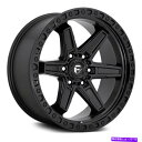 ホイール　4本セット 燃料D697キッカー6 1PCホイール17x9（1、6x139.7、106.1）4のブラックリムセット Fuel D697 KICKER 6 1PC Wheels 17x9 (1, 6x139.7, 106.1) Black Rims Set of 4