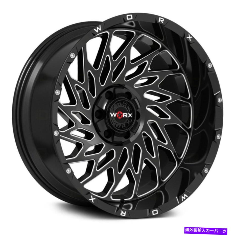 ホイール　4本セット worx 820bmホイール20x10（-19、8x180、124.3）4のブ