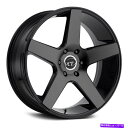 ホイール 4本セット VCT V83ホイール22x9(15、5x114.3、73.1)4のブラックリムセット VCT V83 Wheels 22x9 (15, 5x114.3, 73.1) Black Rims Set of 4(2)