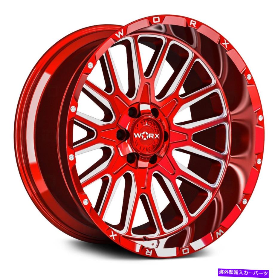 ホイール　4本セット Worx 818RMホイール20x12（-44、6x135、106.2）4の赤