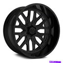 ホイール　4本セット TIS 560Bホイール24x14（-76、8x165.1、125.2）4のブラックリムセット TIS 560B Wheels 24x14 (-76, 8x165.1, 125.2) Black Rims Set of 4