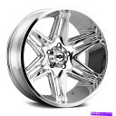 ホイール 4本セット Vision 363 Razor Wheels 24x12(-51、6x139.7、106.2)4のChrome Rimsセット Visi...