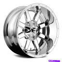 ホイール 4本セット 燃料D536マーベリックディープリップホイール20x12(-44、8x165.1)4のクロムリムセット Fuel D536 MAVERICK DEEP LIP Wheels 20x12 (-44, 8x165.1) Chrome Rims Set of 4(2)