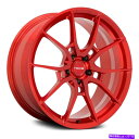 ホイール　4本セット ニッチT113カナンフォードモノブロックホイール20x8.5（35、5x114.3）4の赤いリムセット Niche T113 KANAN FORGED MONOBLOCK Wheels 20x8.5 (35, 5x114.3) Red Rims Set of 4