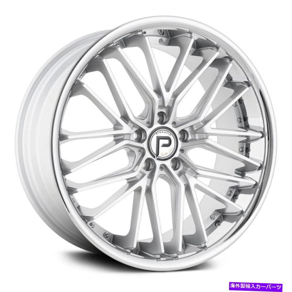 ホイール　4本セット ピナクルP214レガシーホイール20x10（40、5x120.65、72.56）4のシルバーリムセット Pinnacle P214 LEGACY Wheels 20x10 (40, 5x120.65, 72.56) Silver Rims Set of 4