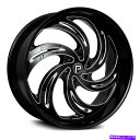 ホイール 4本セット ピナクルP300フェニックスホイール26x10(20、6x139.7、87.1)4のブラックリムセット Pinnacle P300 PHO...