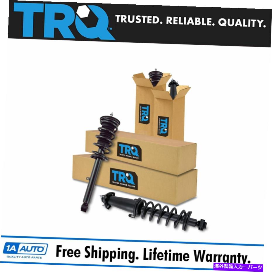 サスペンション TRQ 4ピースフロント＆リアコンプリートロードストラット＆スプリングアセンブリキットレクサス TRQ 4 Piece Front & Rear Complete Loaded Strut & Spring Assembly Kit for Lexus