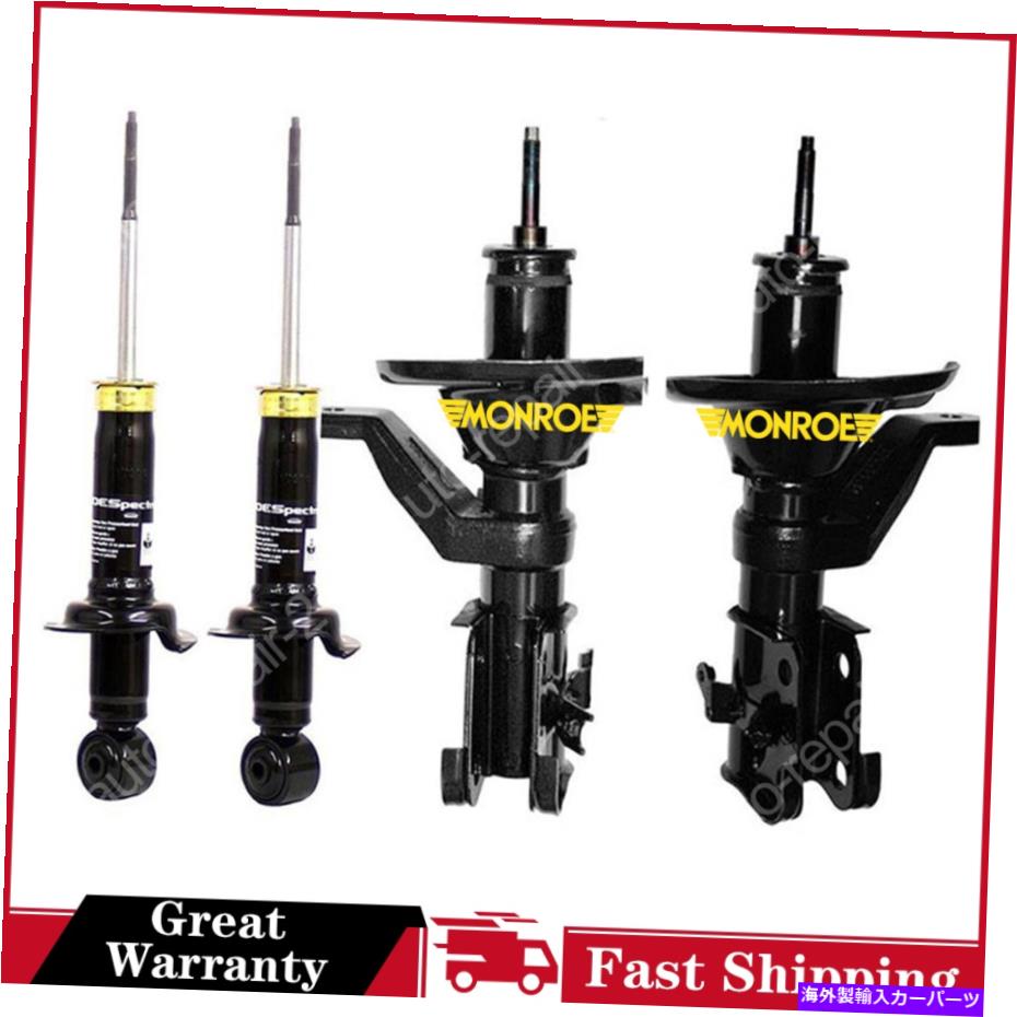 サスペンション 4つのモンローショック＆ストラットサスペンションストラットStrutはRSX 2002-2004に適合します 4 Monroe Shocks Struts Suspension Strut Fits RSX 2002 - 2004