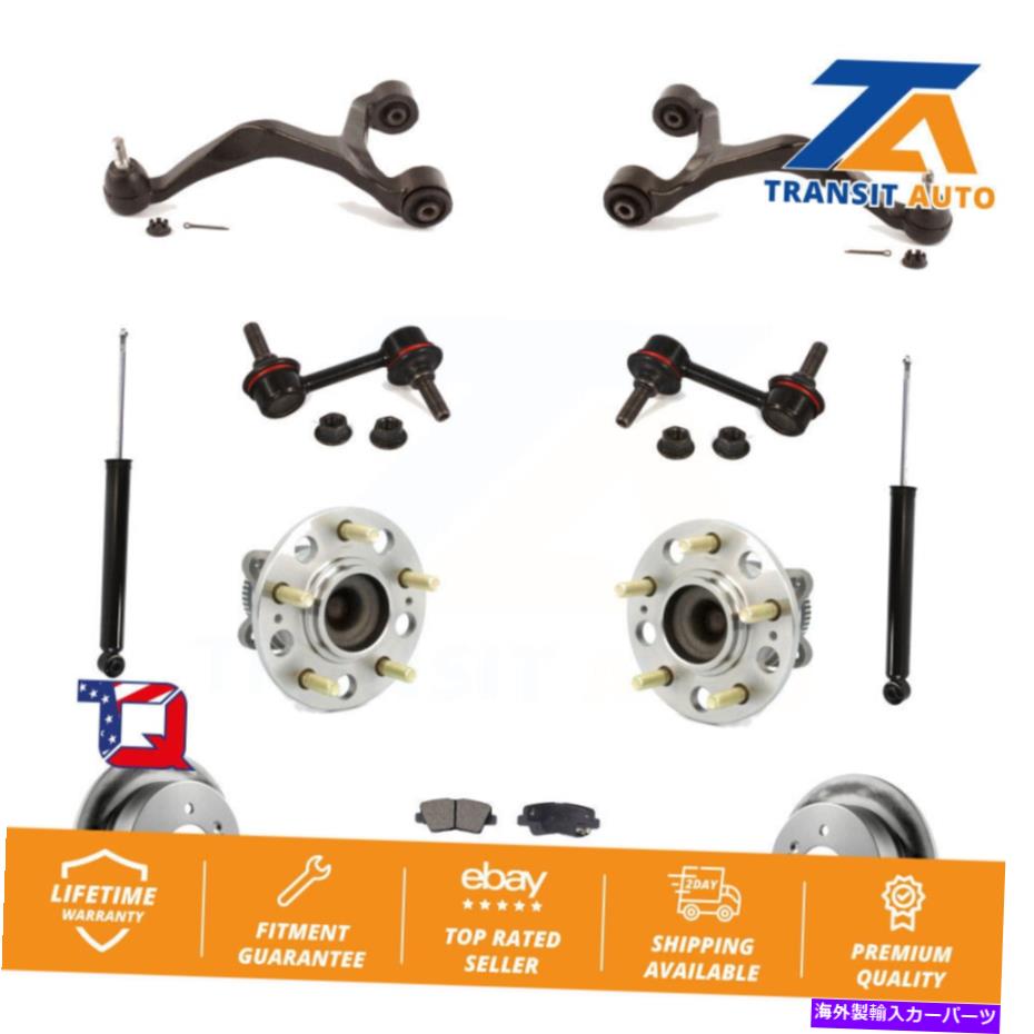 サスペンション 2010年のヒュンダイソナタ2.4Lのリアローターブレーキパッドベアリングサスペンションキット（11PC） Rear Rotors Brake Pad Bearing Suspension Kit (11Pc) For 2010 Hyundai Sonata 2.4L