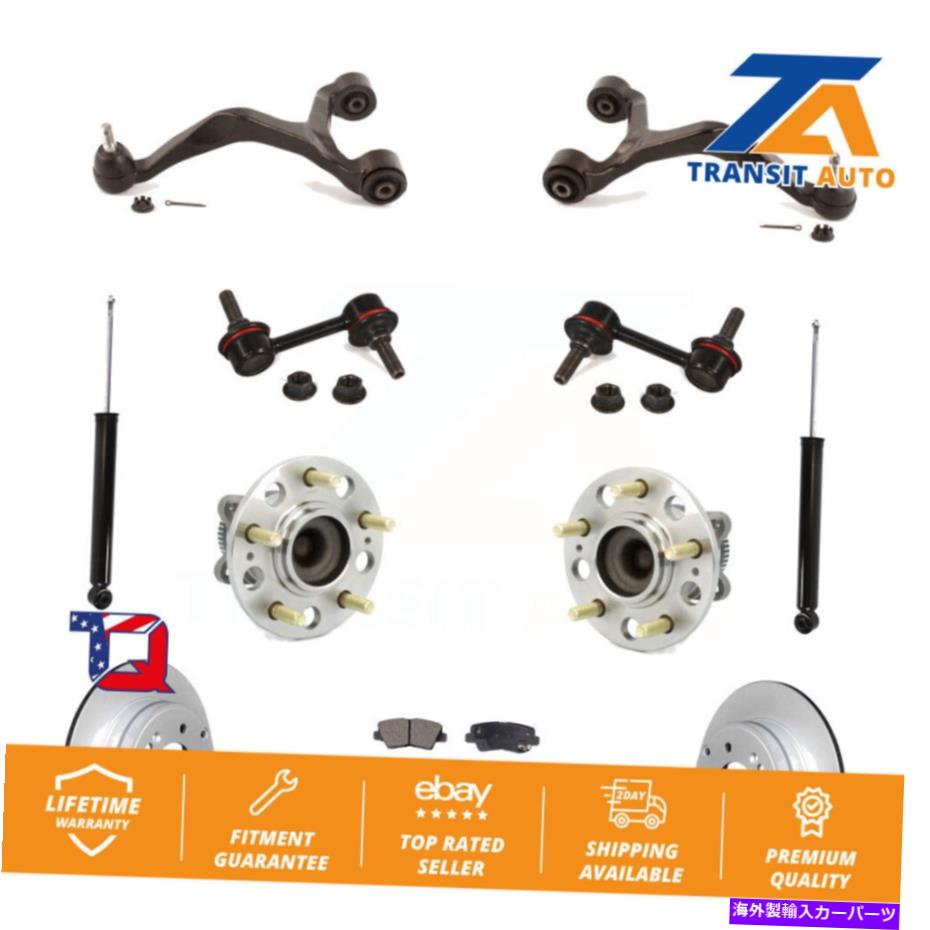 サスペンション ヒュンダイソナタアゼラ用のリアディスクローターブレーキパッドベアリングサスペンションキット（11PC） Rear Disc Rotor Brake Pad Bearing Suspension Kit (11Pc) For Hyundai Sonata Azera